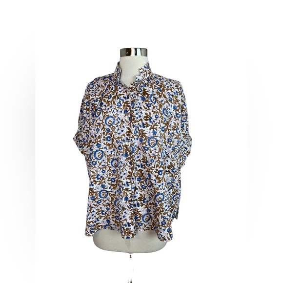 Alix of Bohemia Kitsey Hydrangea Shirt Womens Size Large - Picture 6 of 16